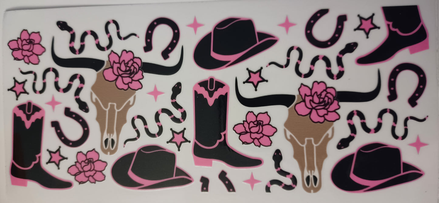 Country Themed Cup Sticker
