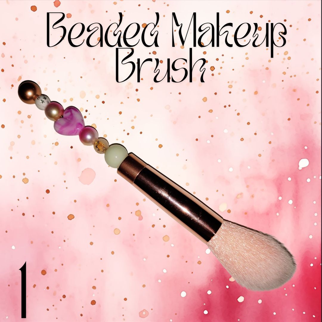 Beaded Makeup Brush Set 5pc