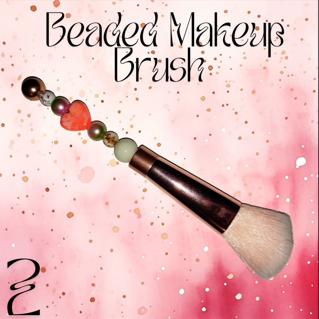 Beaded Makeup Brush Set 5pc