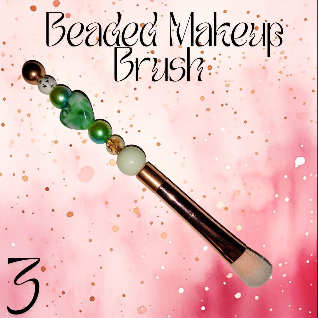 Beaded Makeup Brush Set 5pc