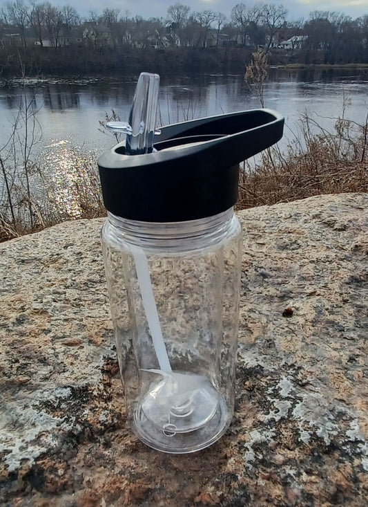 10oz Custom Snow Globe Water Bottle