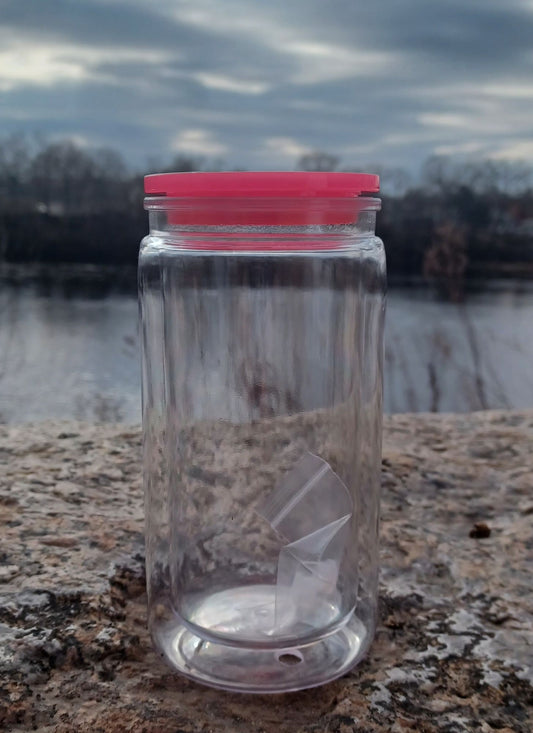 16oz Custom Snow Globe Cup- Magenta
