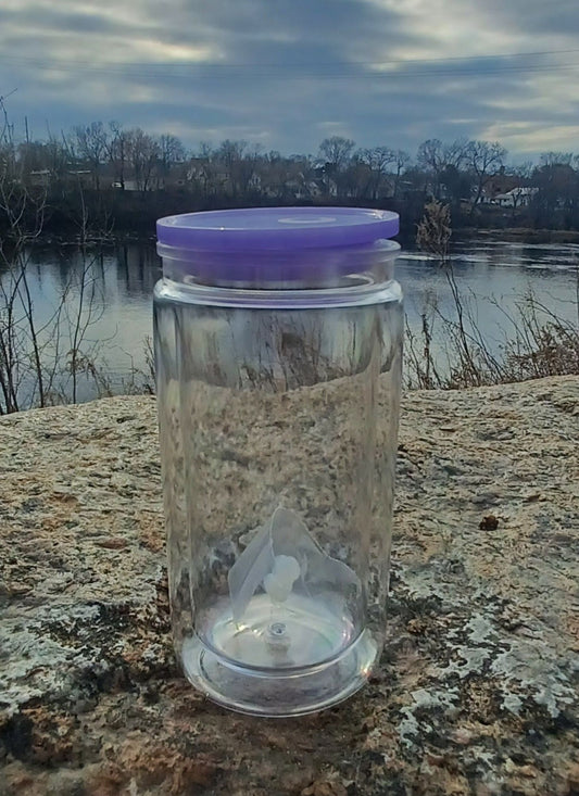 16oz Custom Snow Globe Cup- Purple