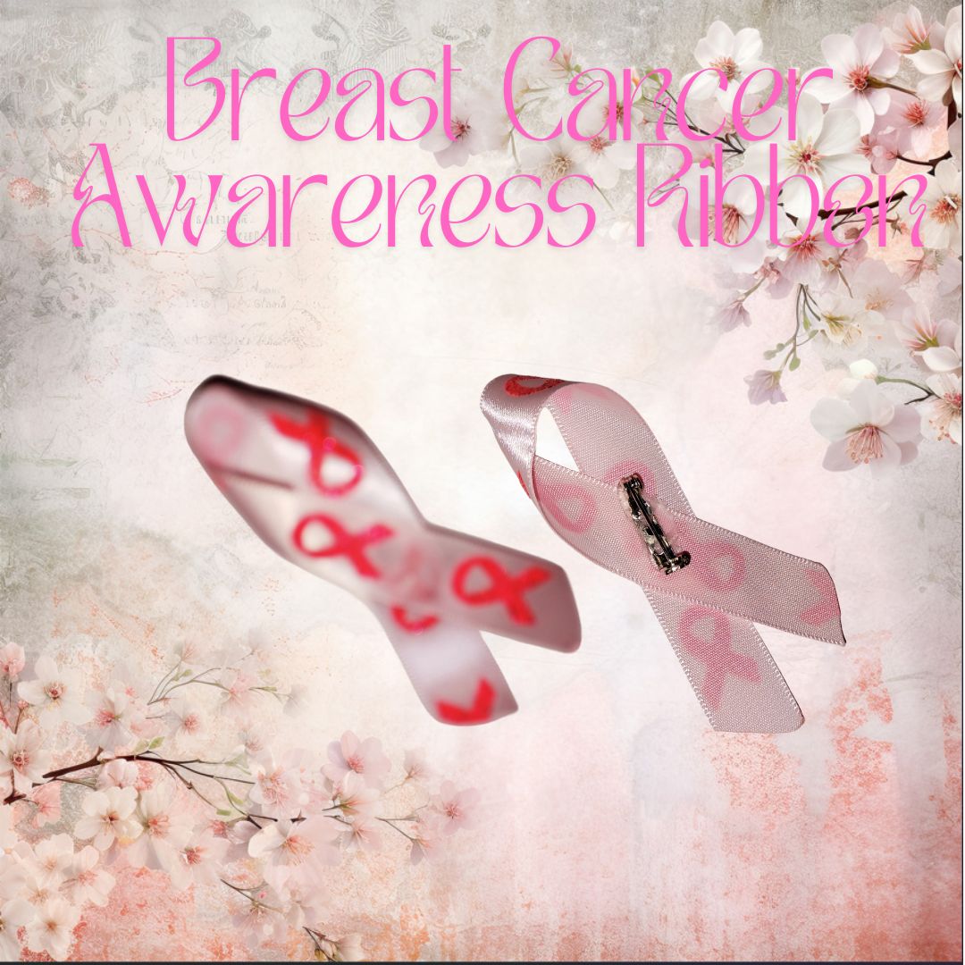 Breast Cancer Awareness Ribbon Pin 1