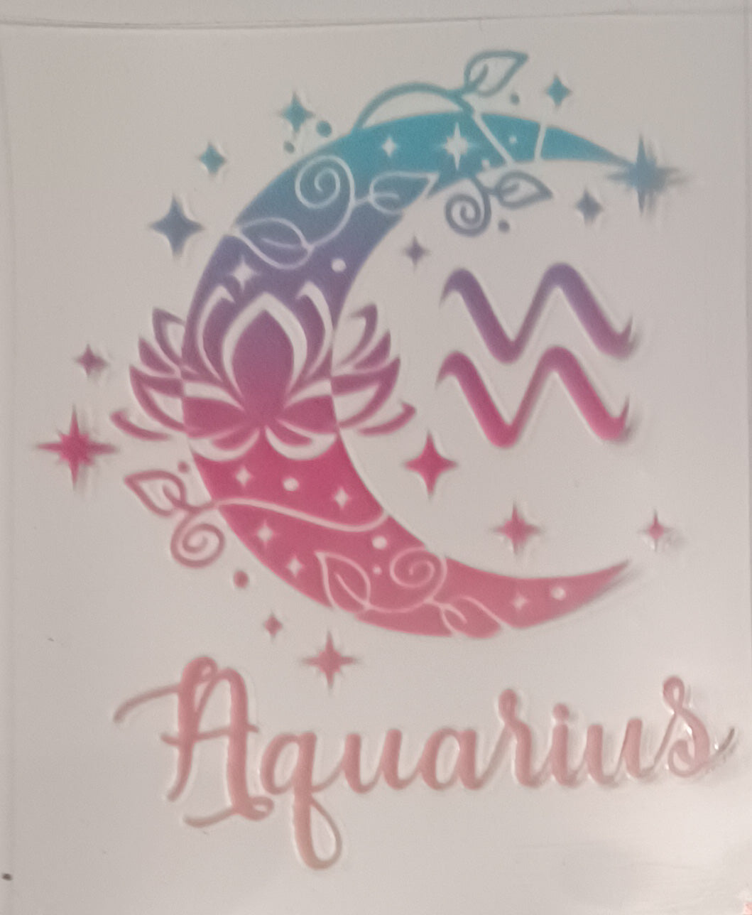 Aquarius Cup Sticker