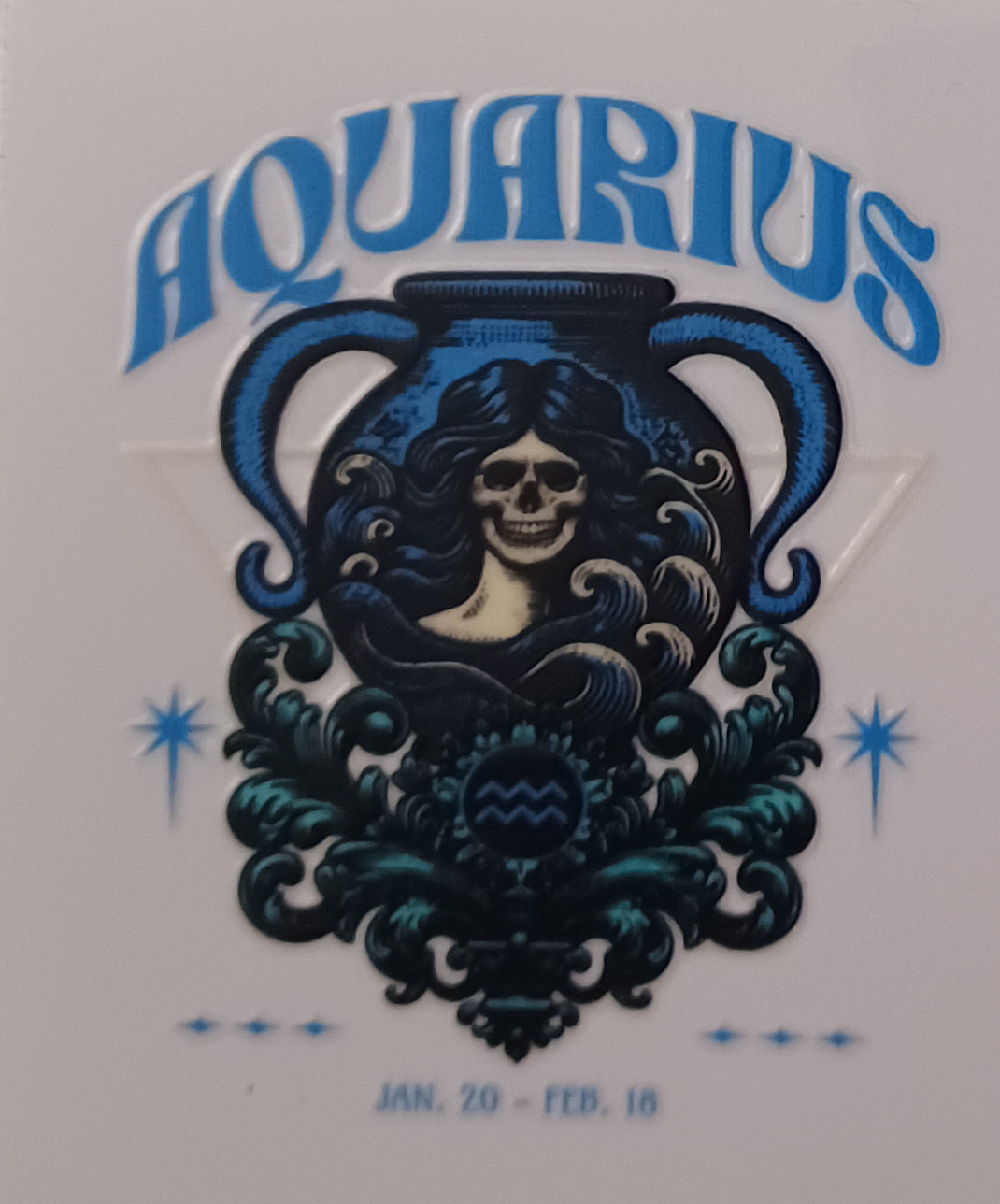 Aquarius Cup Sticker