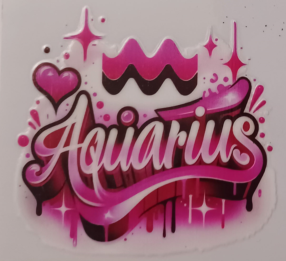 Aquarius Cup Sticker