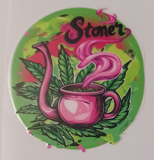 420 Themed Cup Sticker