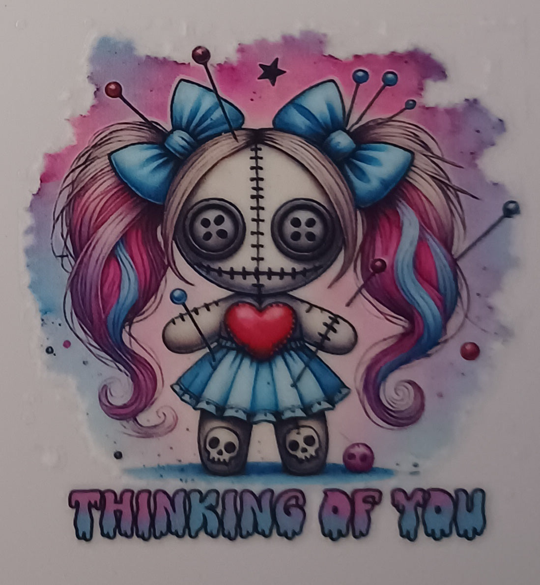 Cute Macabre Cup Sticker