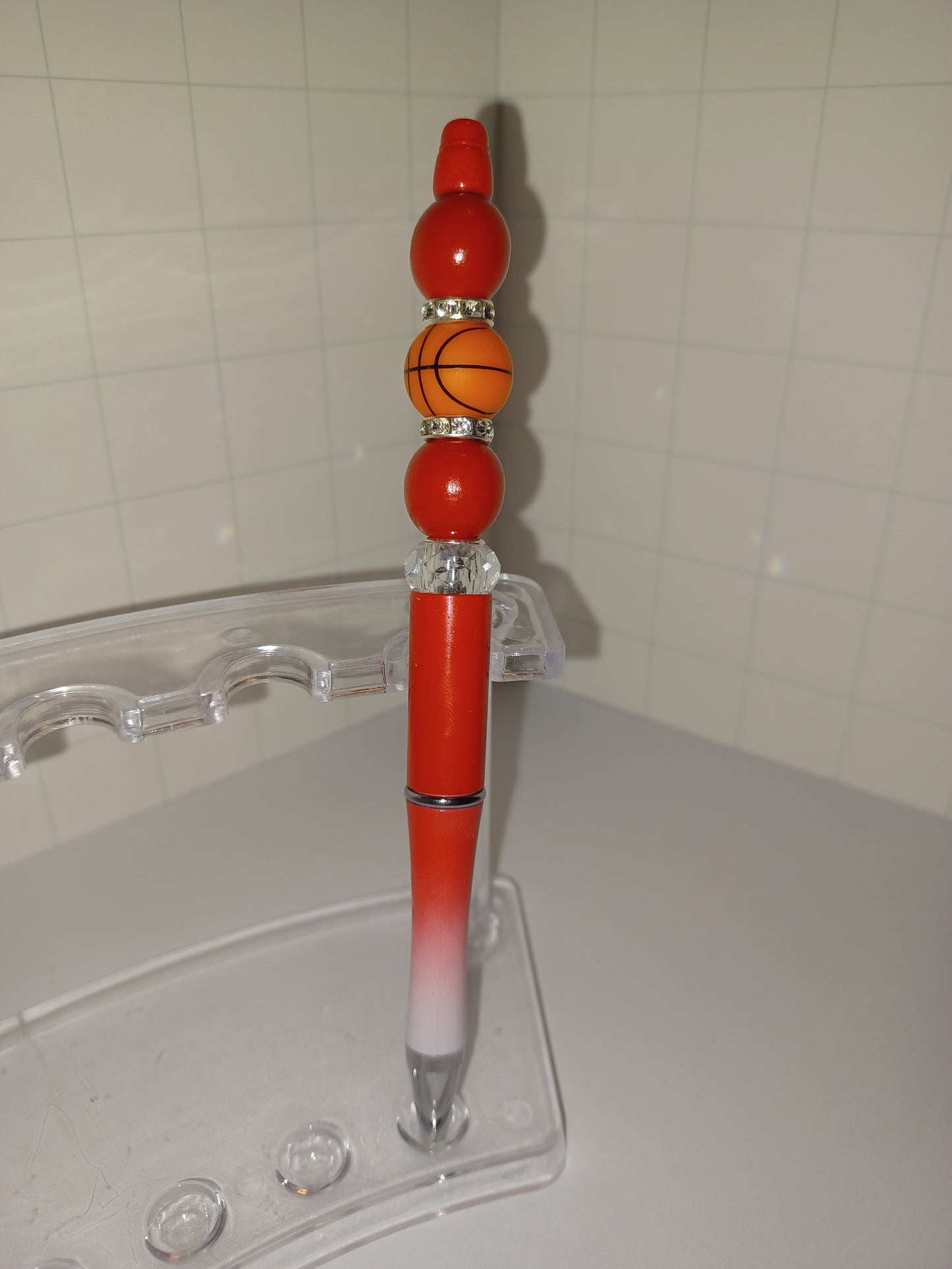 Basketball Beaded Pen 1